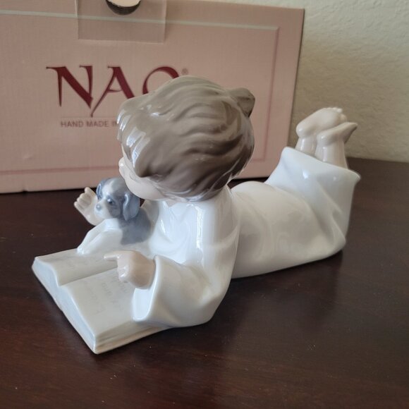 NAO Figurine Boy with Puppy “Repeat After Me” #1285 w/Box - Picture 4 of 6